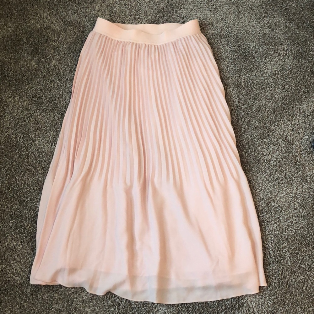 J. Crew pink pleated skirt! New!